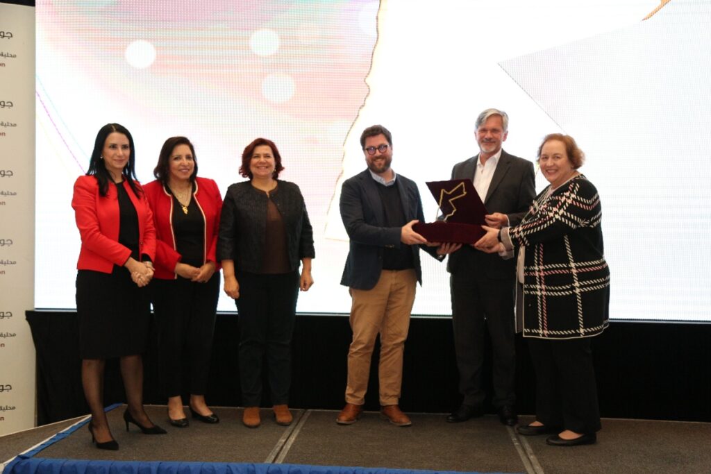 JONAF presents the Al-Nahda Award for localization of humanitarian action 2022, to Baptiste Hancorat, JIF’s coordinator