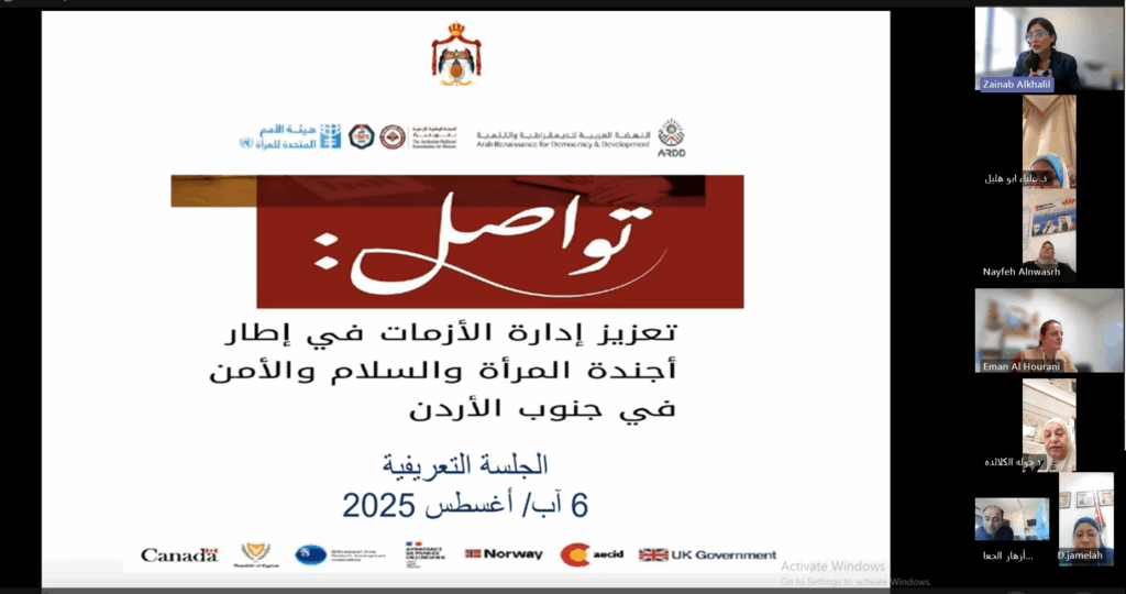 Tawasol Network Holds Its Induction Meeting to Strengthen the Role of Civil Society Organizations in Southern Jordan